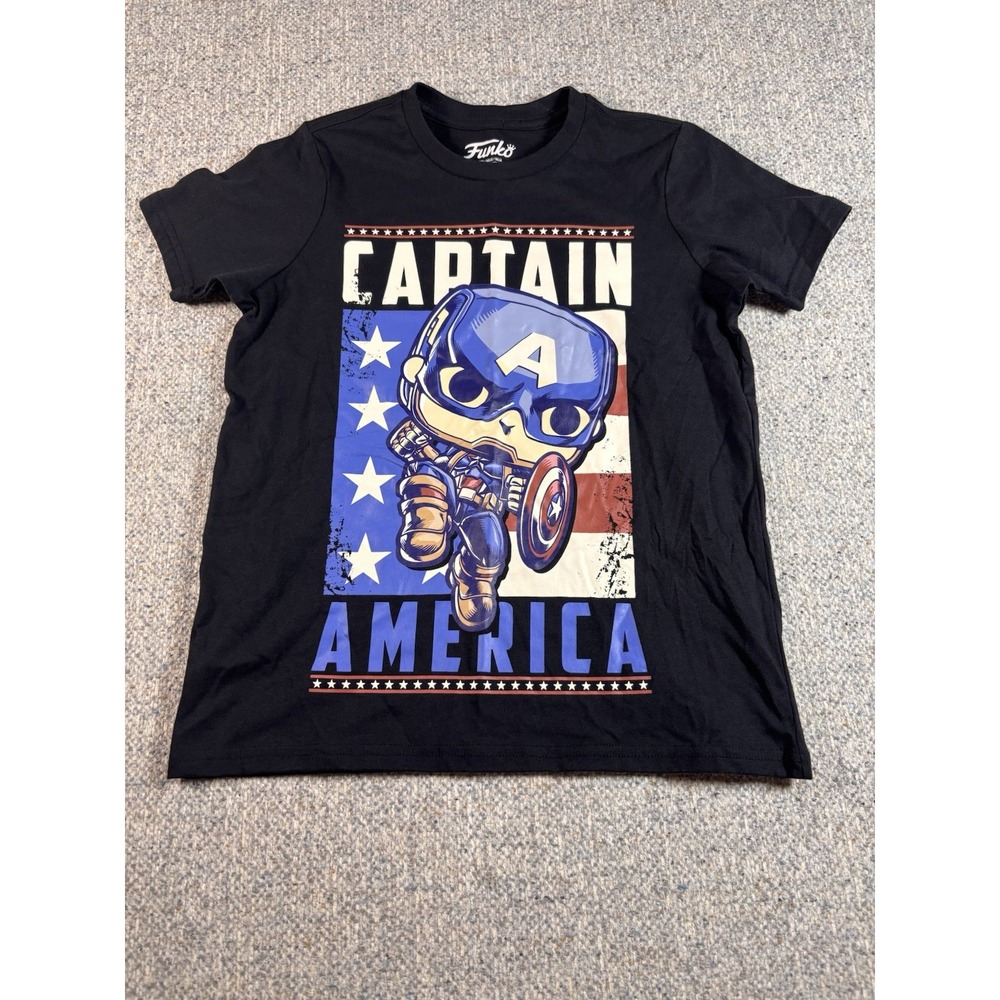 Funko‎ Pop! Tees Marvel Avengers Endgame Captain America T-Shirt Youth - XS